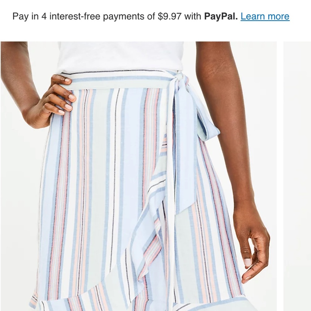 Loft wrap skirt